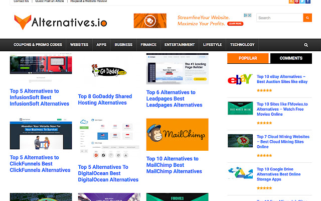 Alternatives.io  from Chrome web store to be run with OffiDocs Chromium online