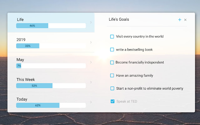 Alto: Life Progress Bar with Goals and Tasks  from Chrome web store to be run with OffiDocs Chromium online