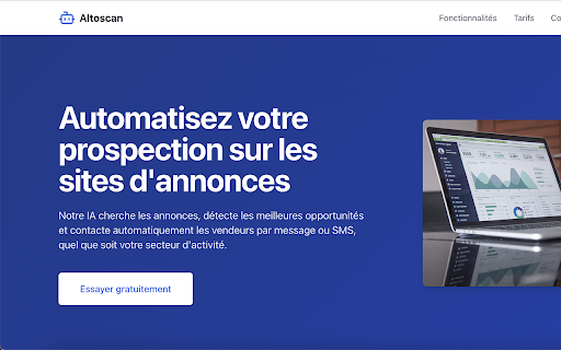 Altoscan.fr Synchronisez vos comptes  from Chrome web store to be run with OffiDocs Chromium online