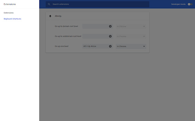Alt+Up  from Chrome web store to be run with OffiDocs Chromium online