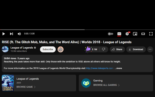 Always Like You Youtube  from Chrome web store to be run with OffiDocs Chromium online