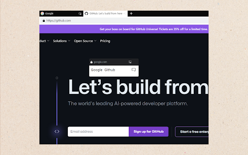 AlwaysOnTop Sticky Link  from Chrome web store to be run with OffiDocs Chromium online
