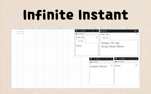 AlwaysOnTop Sticky Note, Memo  from Chrome web store to be run with OffiDocs Chromium online