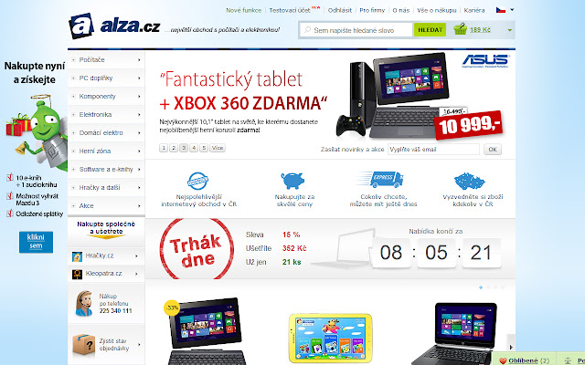 Alza.cz aus dem Chrome-Webshop soll mit OffiDocs Chromium online betrieben werden