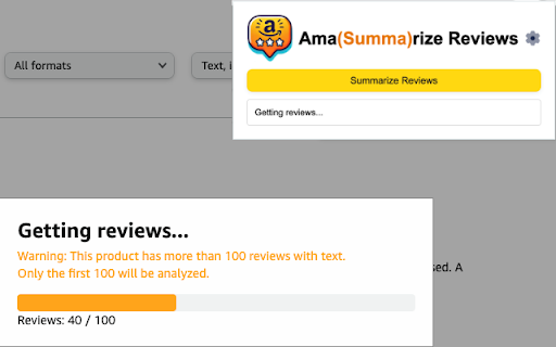 Ama(Summa)rize  from Chrome web store to be run with OffiDocs Chromium online
