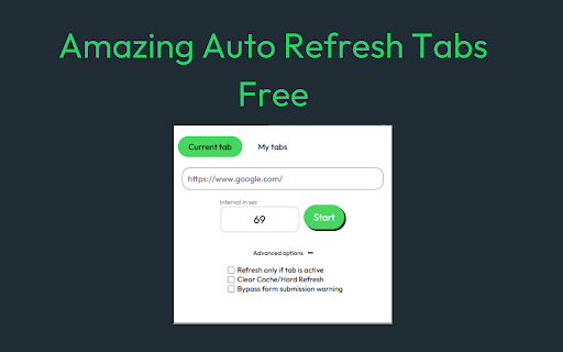 Amazing Auto Refresh Tabs Free  from Chrome web store to be run with OffiDocs Chromium online