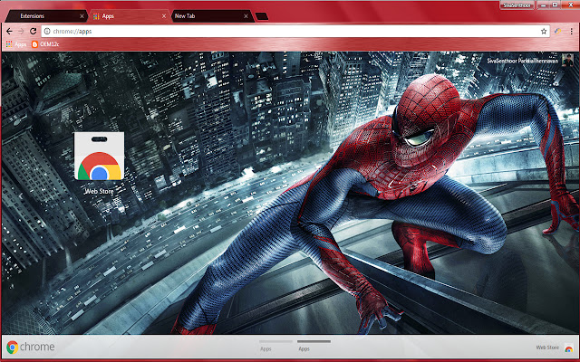 Amazing SpiderMan Avengers  from Chrome web store to be run with OffiDocs Chromium online