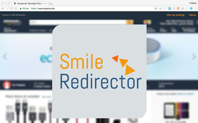 Amazon.* smile redirect plugin  from Chrome web store to be run with OffiDocs Chromium online