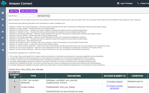 Amazon Connect Flow Extension  from Chrome web store to be run with OffiDocs Chromium online