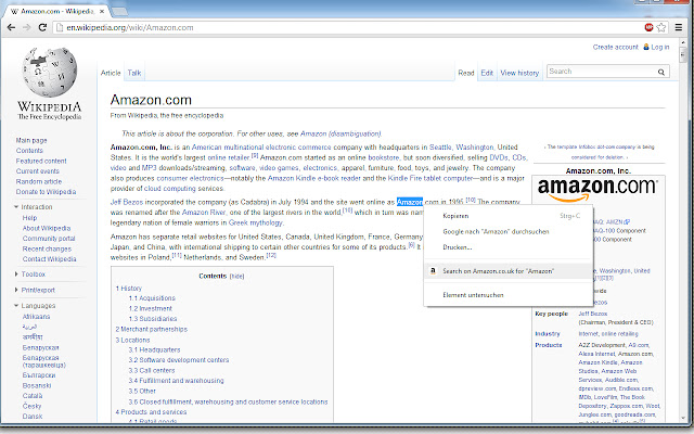 Amazon.co.uk Search highlighted text  from Chrome web store to be run with OffiDocs Chromium online