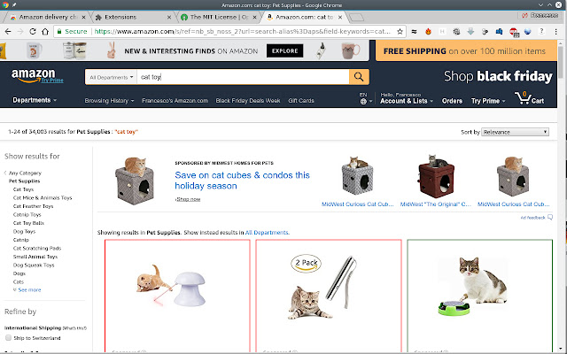 Amazon delivery check  from Chrome web store to be run with OffiDocs Chromium online