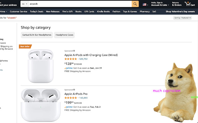 AmazonDoge  from Chrome web store to be run with OffiDocs Chromium online