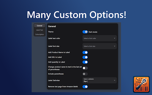 Amazon + Etsy Shipping Label SKU Adder  from Chrome web store to be run with OffiDocs Chromium online