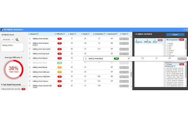 Amazon FBA Keyword Research Tool  Optimizer  from Chrome web store to be run with OffiDocs Chromium online