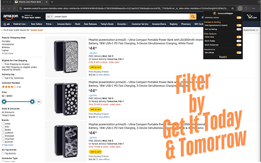 AmazonHelper  from Chrome web store to be run with OffiDocs Chromium online