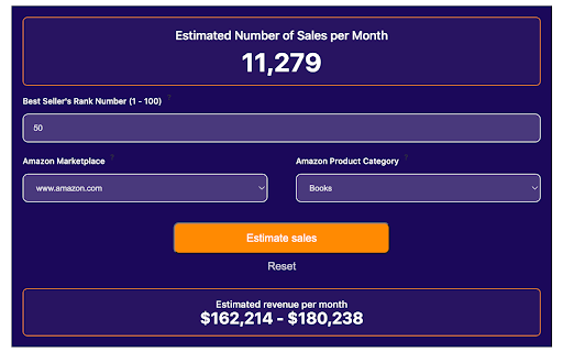 Amazon Money Calculator  from Chrome web store to be run with OffiDocs Chromium online