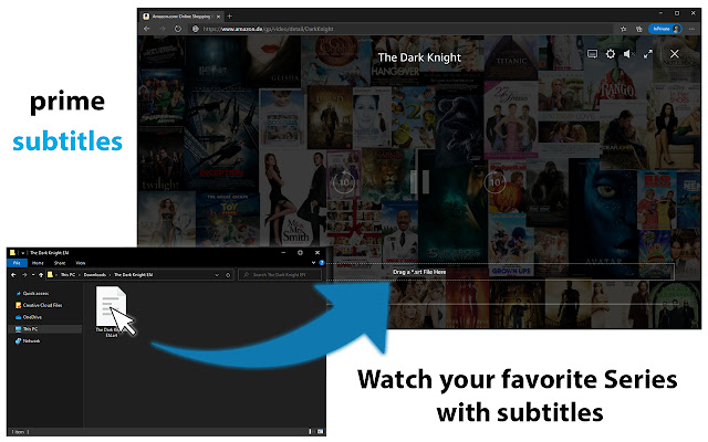 Amazon Prime Video Subtitles  from Chrome web store to be run with OffiDocs Chromium online
