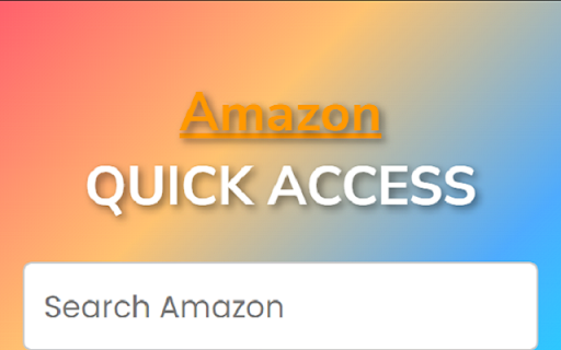 Amazon Quick Access  from Chrome web store to be run with OffiDocs Chromium online