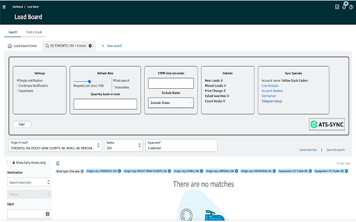 Amazon Relay Autobooker and Refresher | ATS SYNC  from Chrome web store to be run with OffiDocs Chromium online