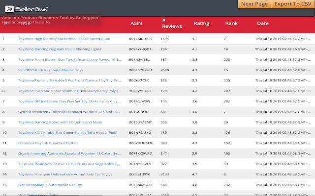 Amazon Review Tracker  from Chrome web store to be run with OffiDocs Chromium online