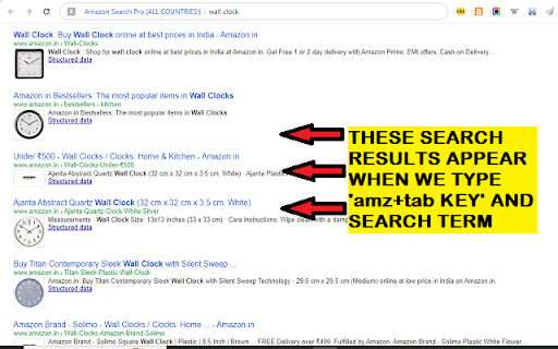Amazon Search Pro (ALL COUNTRIES!)  from Chrome web store to be run with OffiDocs Chromium online