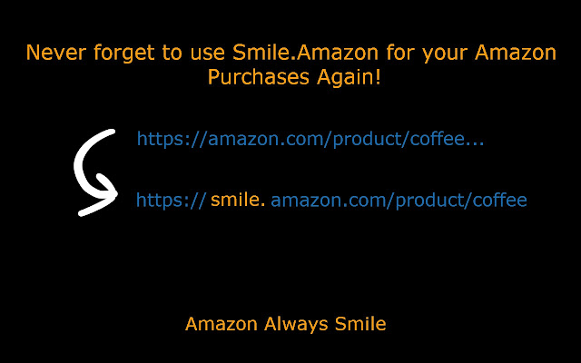 Amazon Smile Always  from Chrome web store to be run with OffiDocs Chromium online