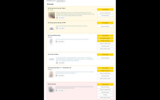Amazon Sort By Arrival  from Chrome web store to be run with OffiDocs Chromium online