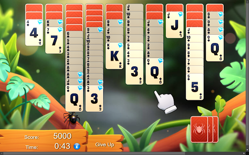 Amazon Spider Solitaire Game Enjoy Free, Ad Free Solitaire Fun Anytime!  from Chrome web store to be run with OffiDocs Chromium online