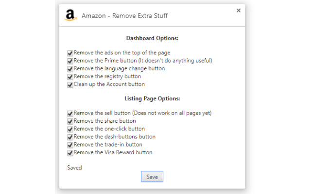 Amazon Tidy A Cleaner Amazon  from Chrome web store to be run with OffiDocs Chromium online