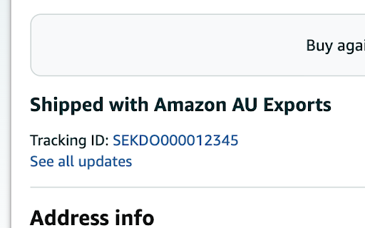 Amazon Tracker RD  from Chrome web store to be run with OffiDocs Chromium online