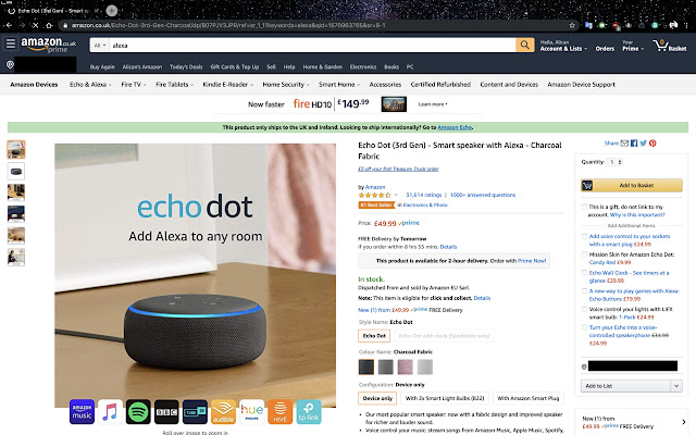 Amazon UK Smile Redirector  from Chrome web store to be run with OffiDocs Chromium online