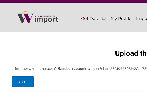 Amazon URL Extractor for importwoocommerce.com  from Chrome web store to be run with OffiDocs Chromium online