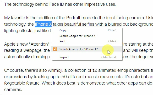 Amazopen Right Click Search  from Chrome web store to be run with OffiDocs Chromium online