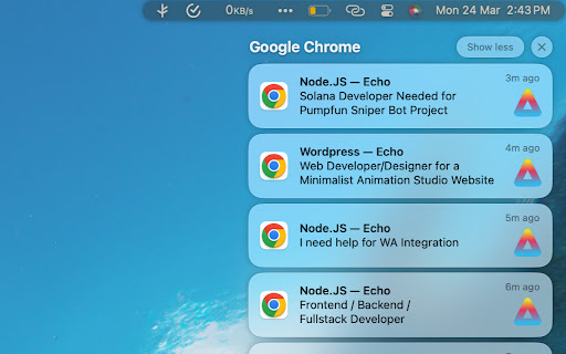 Amble Freelancing Toolkit for Upwork  from Chrome web store to be run with OffiDocs Chromium online