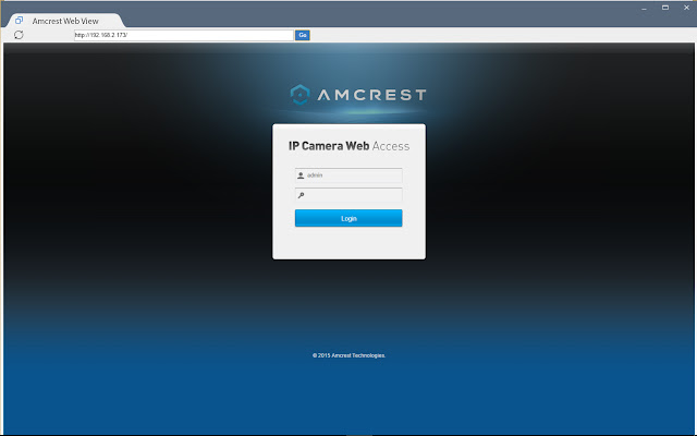 Amcrest Web View  from Chrome web store to be run with OffiDocs Chromium online