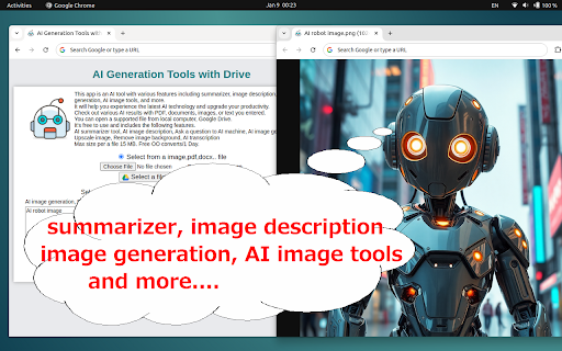 American AI  from Chrome web store to be run with OffiDocs Chromium online
