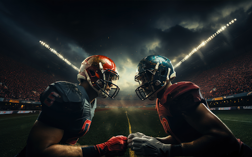 American football players wearing protective gear are playing  from Chrome web store to be run with OffiDocs Chromium online