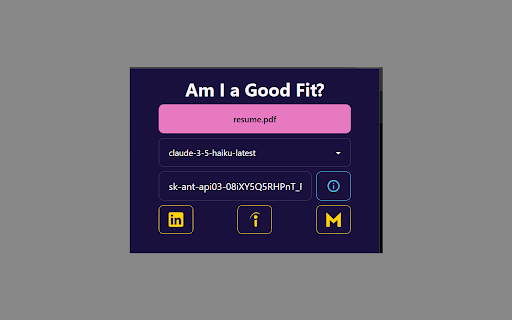 Am I a Good Fit?  from Chrome web store to be run with OffiDocs Chromium online