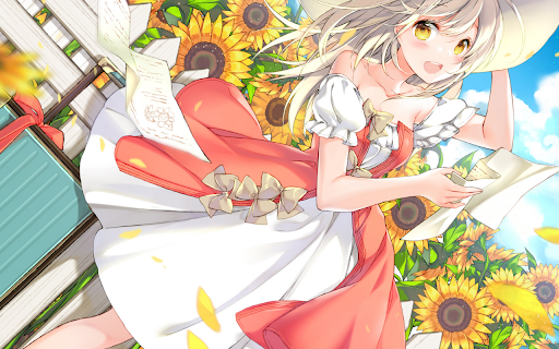 Amidst the Sunflowers  from Chrome web store to be run with OffiDocs Chromium online