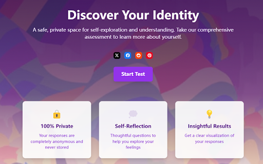 Am I Gay Test  from Chrome web store to be run with OffiDocs Chromium online