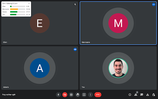 Am I Talking A Lot?  from Chrome web store to be run with OffiDocs Chromium online