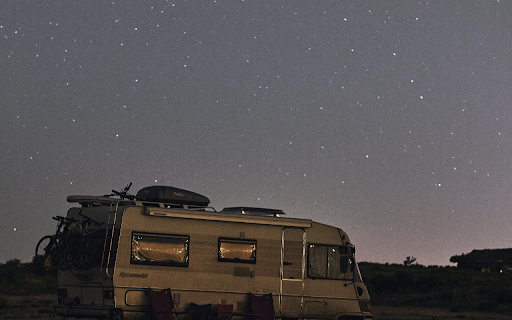 A Mobile Home under a Starry Night Sky  from Chrome web store to be run with OffiDocs Chromium online