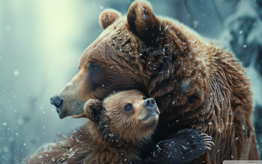 A Mother Bear’s Love in Winter  from Chrome web store to be run with OffiDocs Chromium online