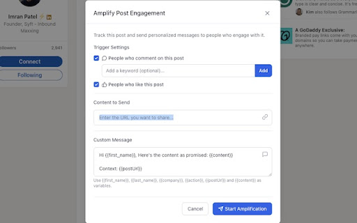 Amplify  from Chrome web store to be run with OffiDocs Chromium online