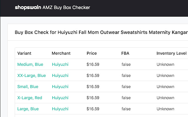 AMZ Buy Box Checker by Shopswain  from Chrome web store to be run with OffiDocs Chromium online
