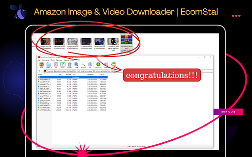 Amz Image  Video Downloader | EcomStal  from Chrome web store to be run with OffiDocs Chromium online