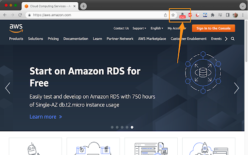 AMZN stock ticker  from Chrome web store to be run with OffiDocs Chromium online