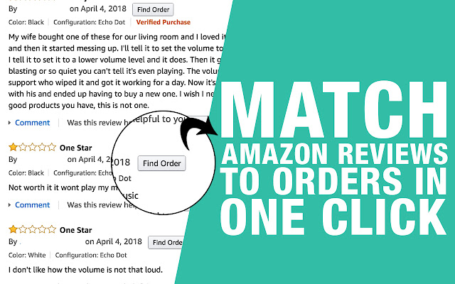 AMZ Review to Order Matching  from Chrome web store to be run with OffiDocs Chromium online