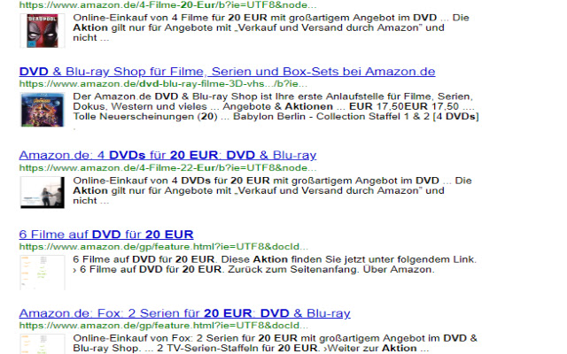 AMZ SpecialSearch  from Chrome web store to be run with OffiDocs Chromium online