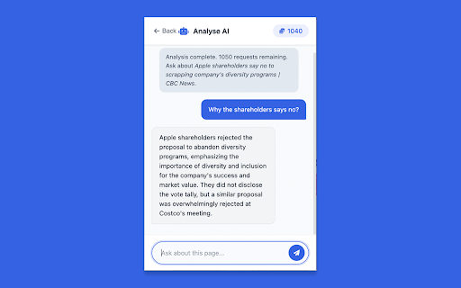 Analyse AI  from Chrome web store to be run with OffiDocs Chromium online